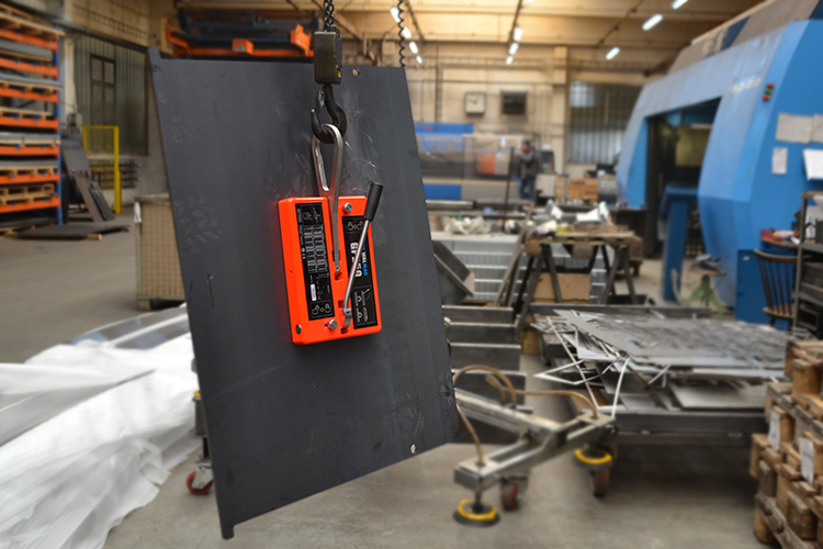 Use of crane magnet GP 250